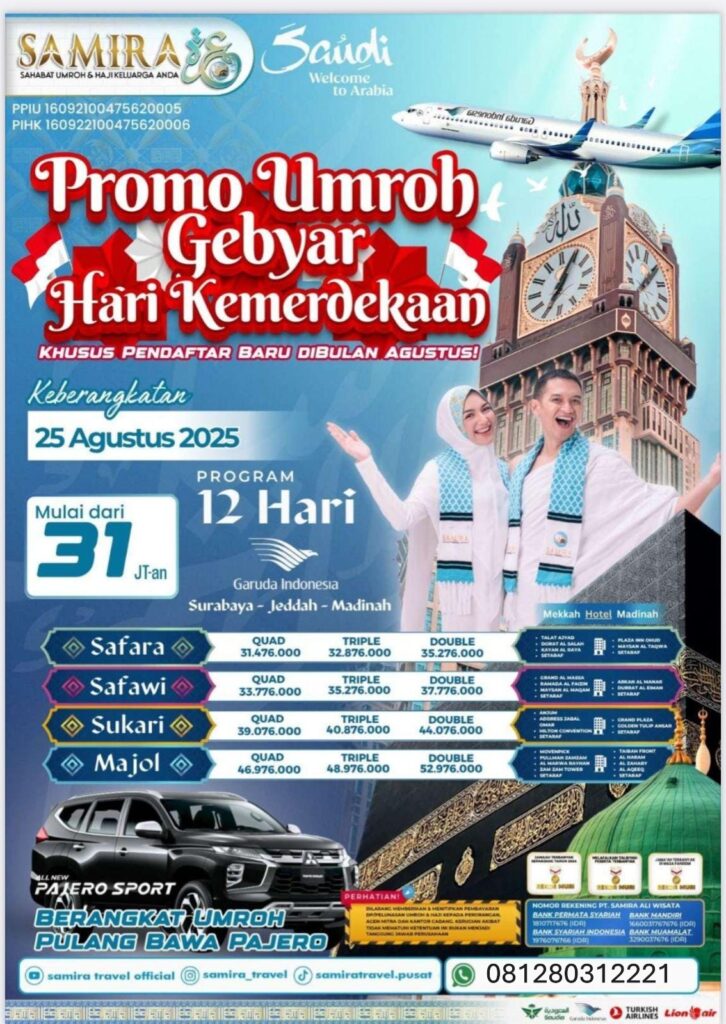 samira travel terpercaya mojokerto